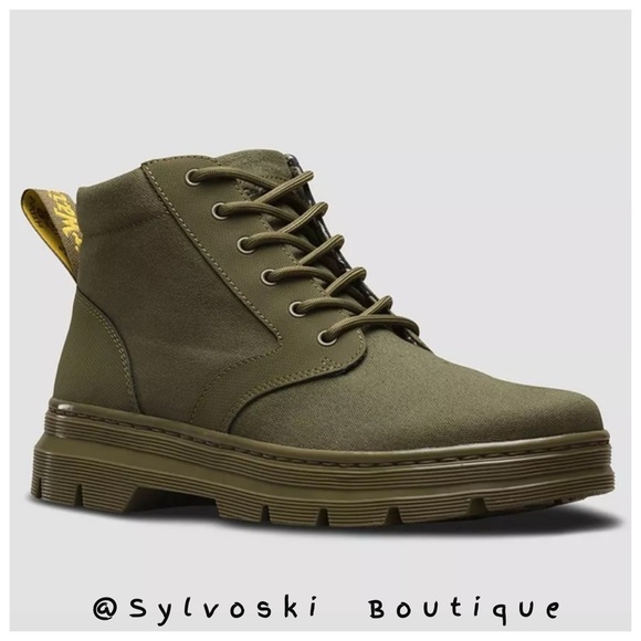 Dr. Martens Other - 🔥DR MARTENS BONNY II Olive BRODER CANVAS NWT